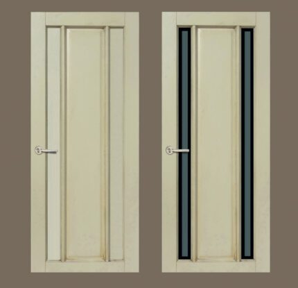 Деревянные двери коллекции Троя черные