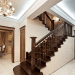 Қатты шырша ағашынан жасалған баспалдақ